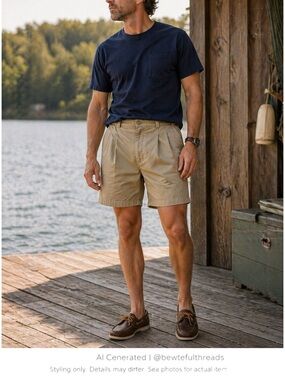 Tilley Endurables Utility Shorts Tan Travel Hiking Durable 38 40